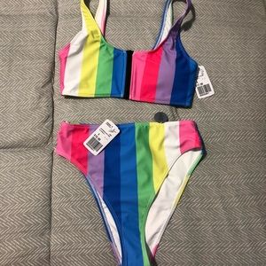 Forever21 stripe bikini